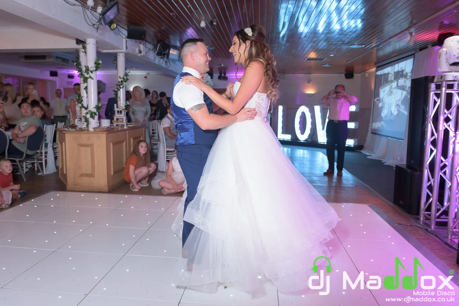 Wedding Starlit Dancefloor @ Newport Whiteheads